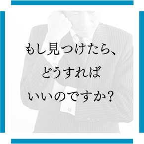 もし見つけたら、どうすればいいのですか？